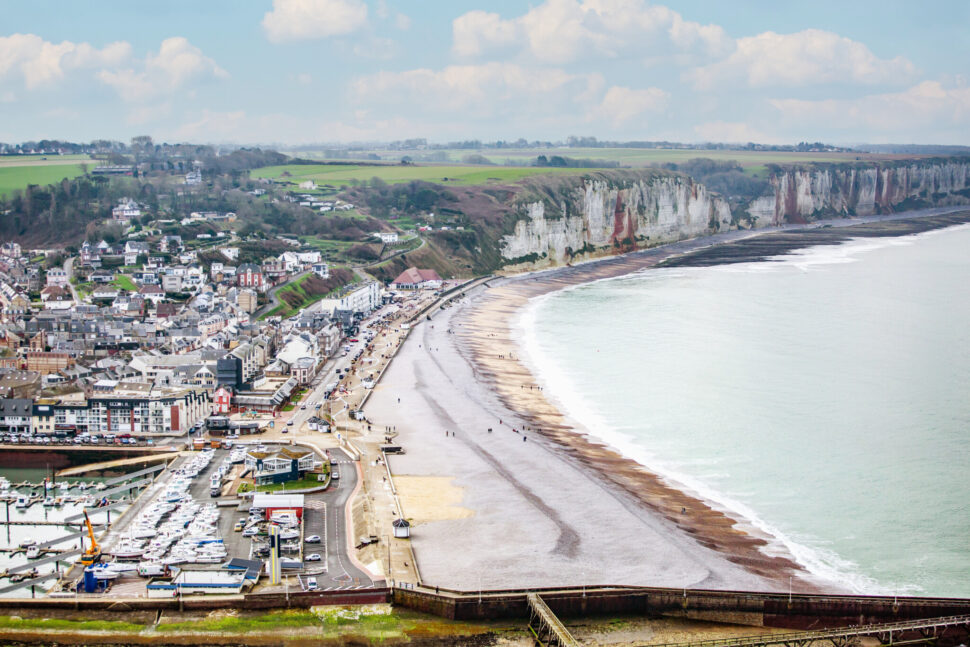 Plage de Fécamp, vue depuis le site de Notre-Dame du Salut